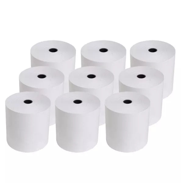 Carton de 50 bobines thermiques sans BPA pour imprimante caisse